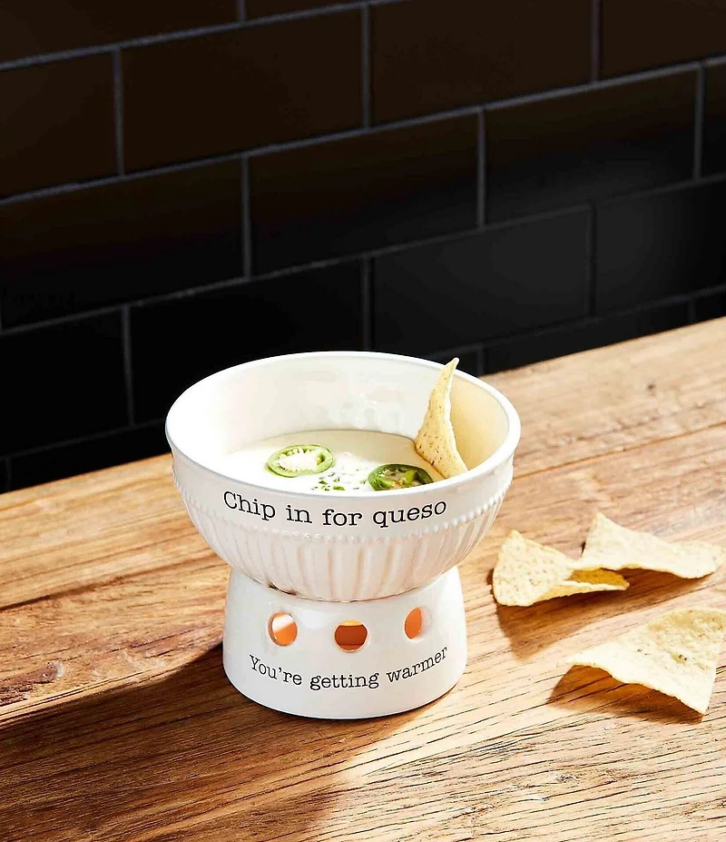 Mud Pie Circa Collection Queso Warming Dip Bowl Set