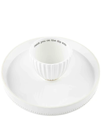 Mud Pie Circa Collection Reversal Pedestal Chip & Dip