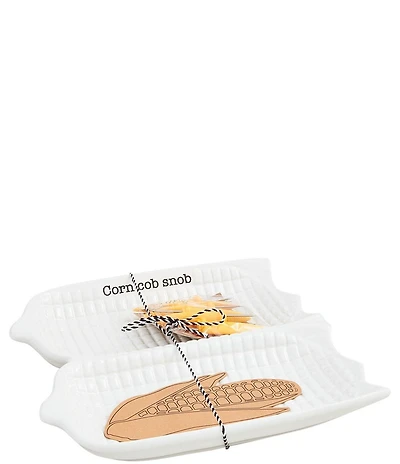 Mud Pie Circa Corn Platter & Skewer Set