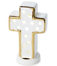 Mud Pie Circa Light Up White Cross Sitter