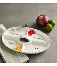Mud Pie Circa Sectioned Toppings Platter