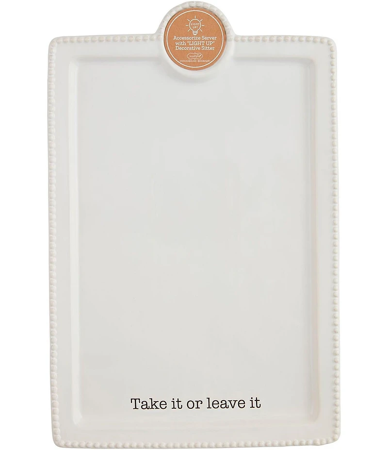 Mud Pie Circa Take It or Leave It Accessory Plate