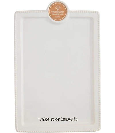 Mud Pie Circa Take It or Leave It Accessory Plate