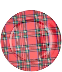 Mud Pie Classic Christmas Collection Tartan Charger