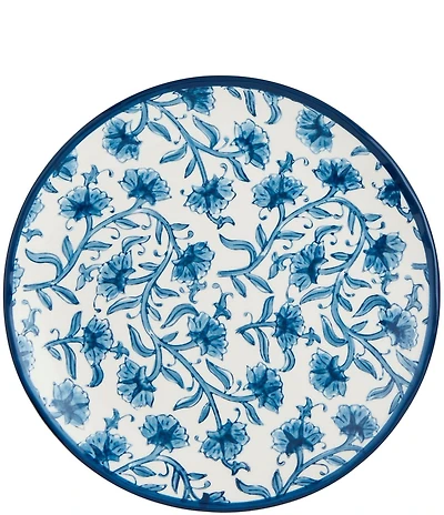 Mud Pie Cornflower Print Salad Plate