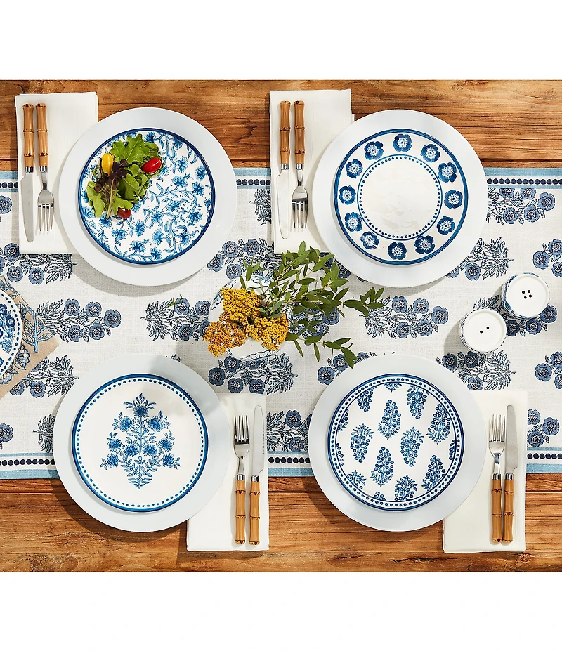 Mud Pie Cornflower Print Salad Plate
