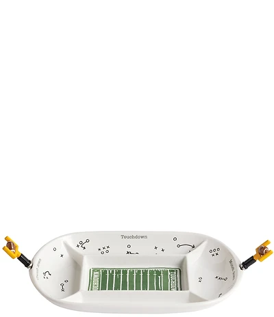 Mud Pie Divided Football Field Game Day Platter Set