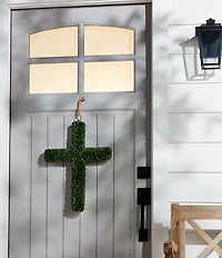 Mud Pie Easter Collection Boxwood Cross Door Hanger