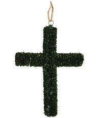 Mud Pie Easter Collection Boxwood Cross Door Hanger