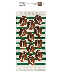 Mud Pie Football Field Game Day Deviled Egg Tray Set
