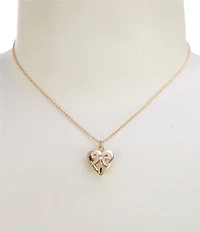 Mud Pie Girls Bow Locket Necklace