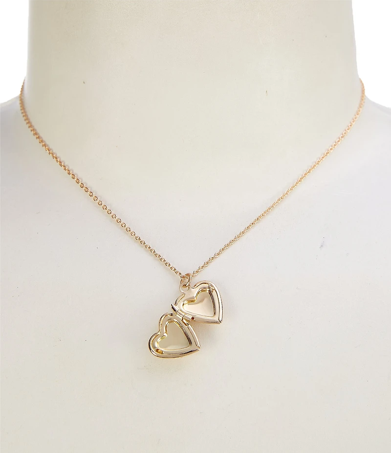 Mud Pie Girls Bow Locket Necklace