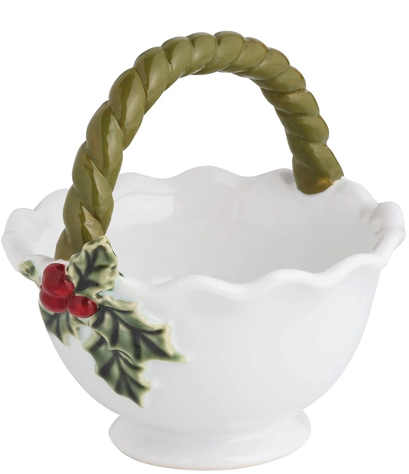 Mud Pie Good Tiding Collection Holly Candy Bowl