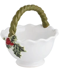 Mud Pie Good Tiding Collection Holly Candy Bowl