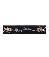 Mud Pie Halloween Collection Dangle Skeleton Legs Runner, 72#double;