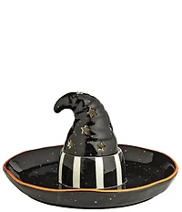 Mud Pie Halloween Collection Witch Hat Chip N Dip Light-Up Sitter