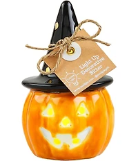 Mud Pie Halloween Collection Pumpkin Light-Up Sitter