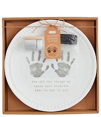 Mud Pie Handprint Keepsake Platter