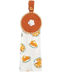 Mud Pie Harvest Collection Crochet Pie Hanging Towel