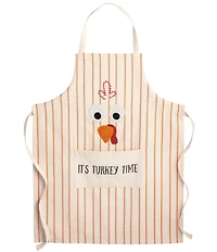 Mud Pie Harvest Collection Turkey Time Apron