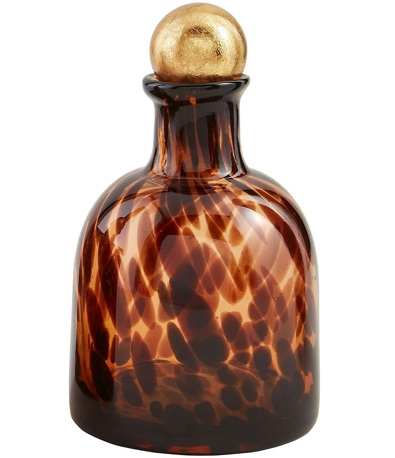 Mud Pie Heritage Home Collection Circular Tortoise Decanter