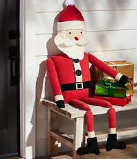 Mud Pie Holiday Collection Stuffed Santa Sitter