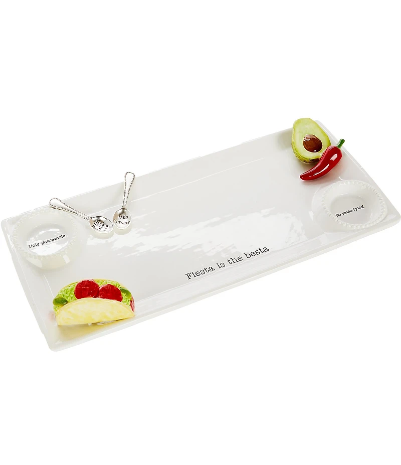 Mud Pie Icon Fiesta Platter Set