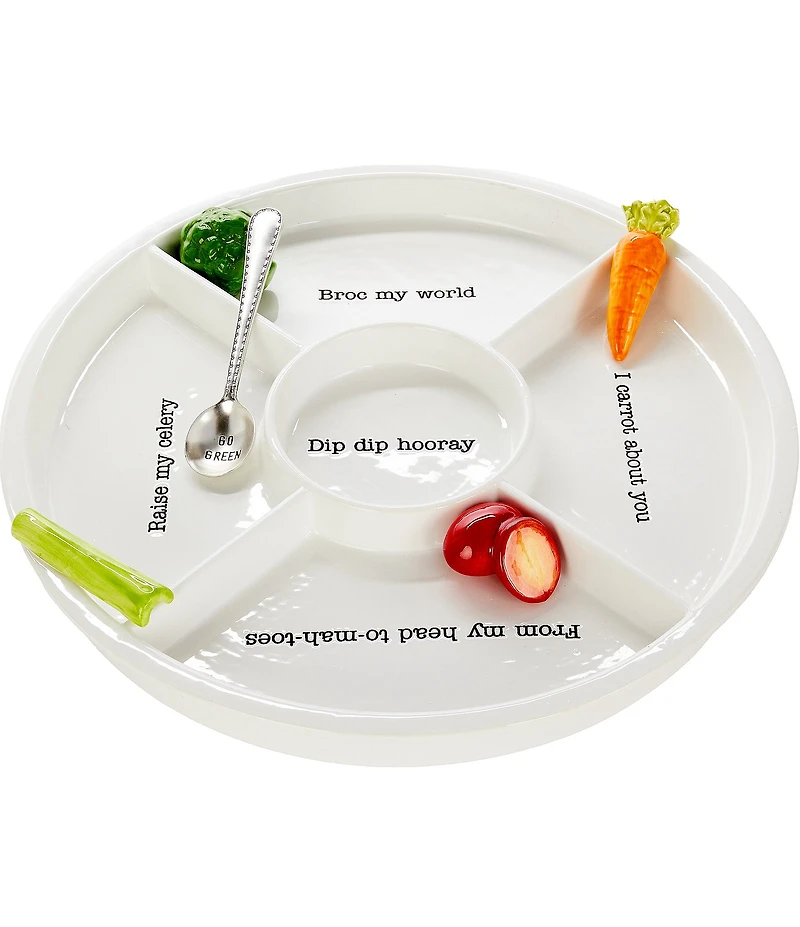 Mud Pie Icon Veggie Tray Set