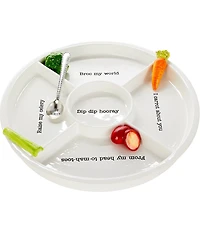 Mud Pie Icon Veggie Tray Set
