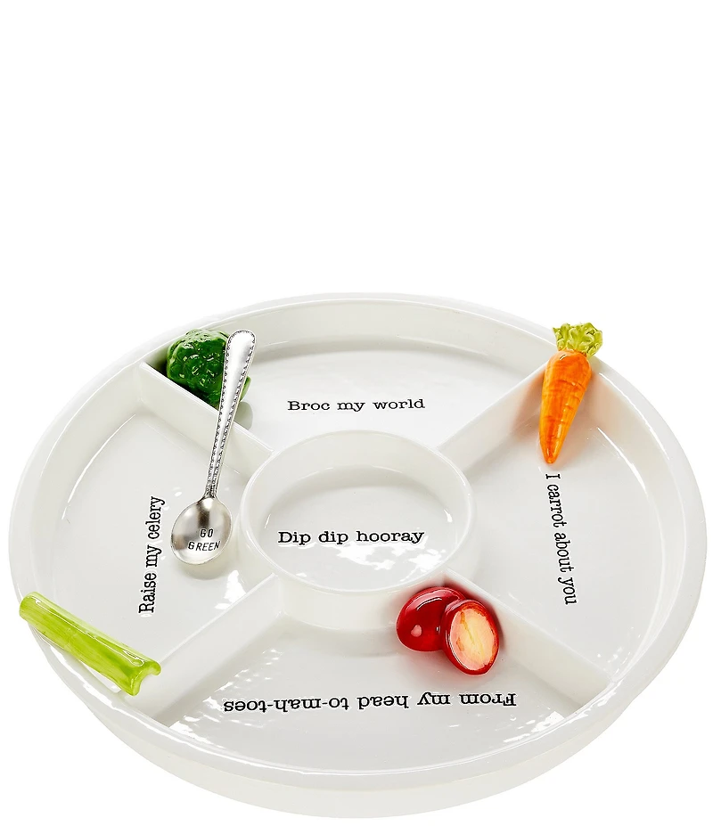 Mud Pie Icon Veggie Tray Set