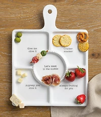 Mud Pie Ceramic Charcuterie Icon Platter