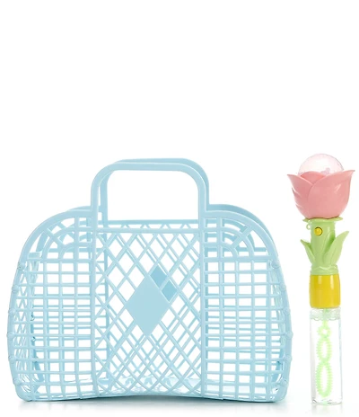 Mud Pie Kids Jelly Tote Bubbles 2-Piece Set