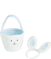 Mud Pie Kids Light Up Bunny Ears + Easter Basket