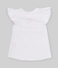 Mud Pie Little Girls Flutter-Sleeve 2nd Birthday T-Shirt