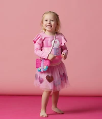 Mud Pie Baby Girls Heart Sequin Tutu Skirt