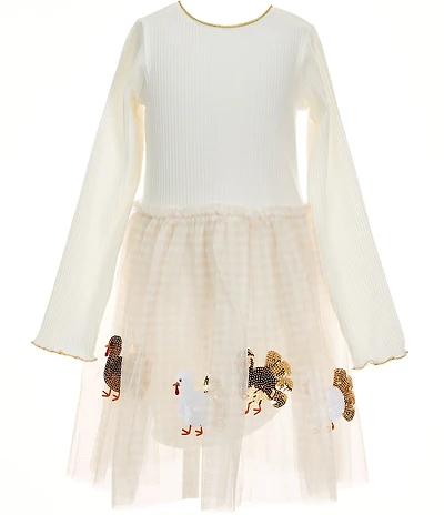 Mud Pie Little Girls Turkey Tutu Dress