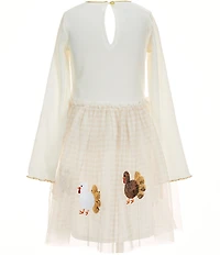 Mud Pie Little Girls Turkey Tutu Dress