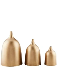 Mud Pie Nesting Metal Vase, Set of 3