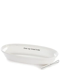 Mud Pie Over My Bread Body Basket Serve Set