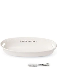 Mud Pie Over My Bread Body Basket Serve Set