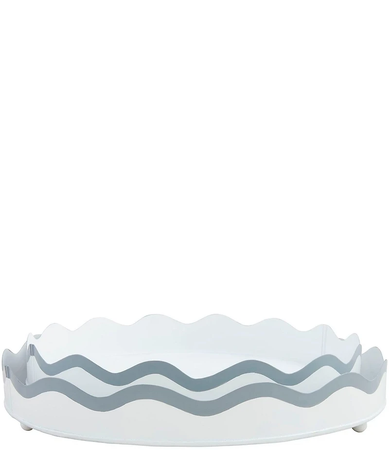Mud Pie Scalloped Nested Metal Trays