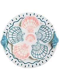 Mud Pie Seashell Nested Platter Set