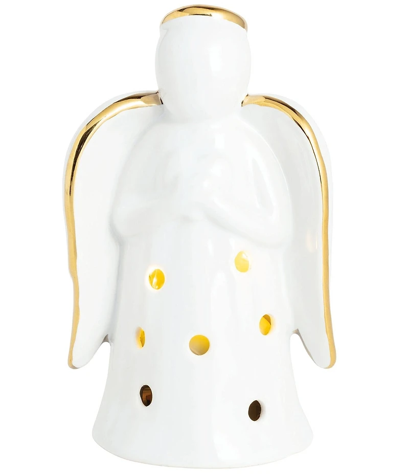Mud Pie Silver Bells Angel LED Musical Sitter