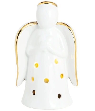Mud Pie Silver Bells Angel LED Musical Sitter