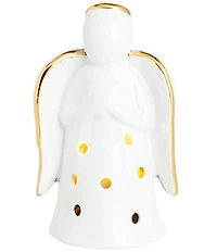 Mud Pie Silver Bells Angel LED Musical Sitter