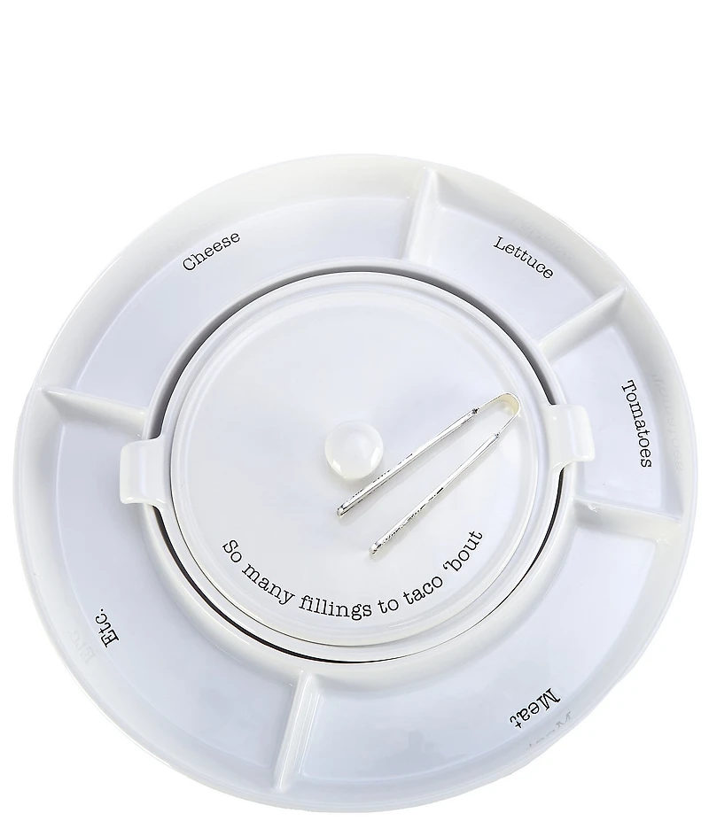 Mud Pie Taco Bar and Tortilla Warmer Set