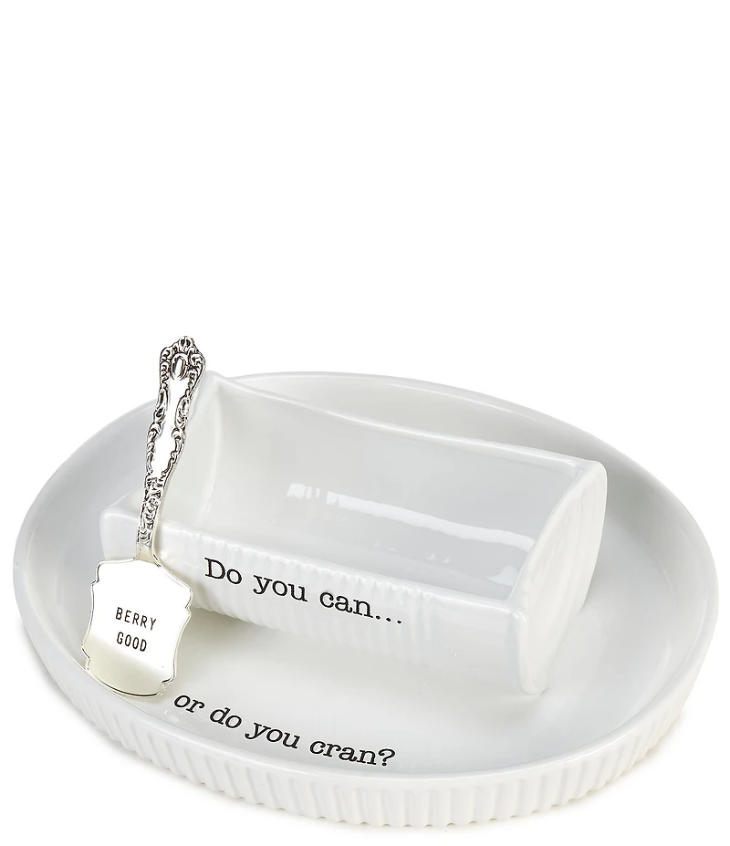 Mud Pie Thanksgiving Collection Can Or Cran Serving Dish