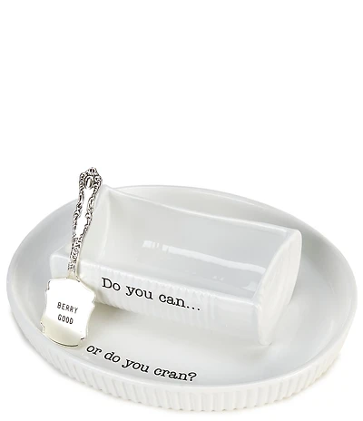 Mud Pie Thanksgiving Collection Can Or Cran Serving Dish