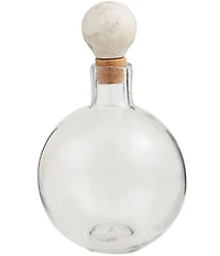 Mud Pie Westport Short Marble Glass Decanter with Marble Topper