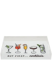 Mud Pie Wine O'Clock Acrylic Bar Tray